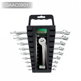 Набор ключей комбинированных на холдере 9 предметов 6 - 19мм GAAC0901